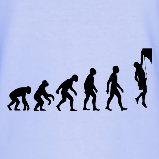 Evolution Of Man Rock Climbing t shirt